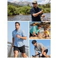 thumbnail image 4 of Bassdash UPF 50 Men’s Fishing Dress Shirt Button Down Woven Short Sleeve Outdoor, 4 of 10