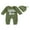 Army Green, variant on Elippeo Baby Boy Fall Romper Letter Embroidery Ribbed Long Sleeve Crew Neck Jumpsuit with Hat 3 6 12 18 Months