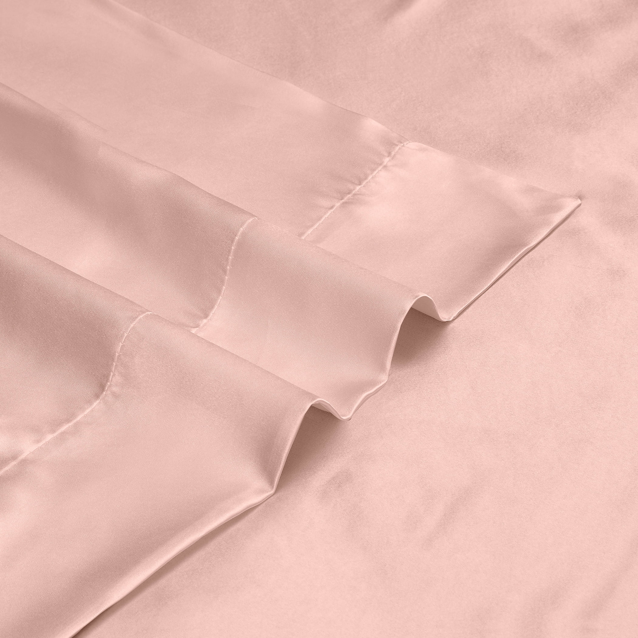 Satin Radiance Luxury 230 Thread Count Pink Polyester Sheet Sets, California King, (4 Pieces)