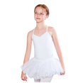 thumbnail image 2 of uublik Cute Skirts for Girls White Mini Skirts High Elastic Waisted Tiered Ruffle Skirt Size 2T-13, 2 of 3