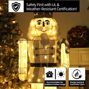 Starfree 61-inch Lighted Large Outdoor Nutcracker Christmas Decorations Indoor Christmas Yard Decoration Outdoor Lawn Decoration with LEDs for Holiday
