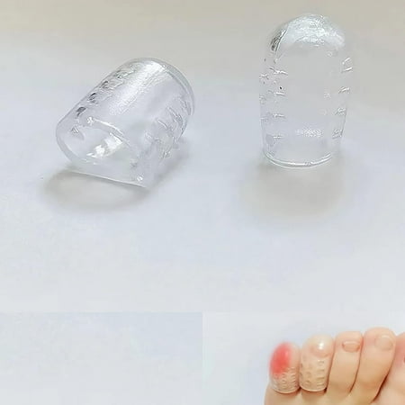 Silicone Anti-Friction Toe Protector, Clear Gel Toe Caps, Gel Toe Protectors Breathable Toe Covers, Little Toe Protectors Caps Guards, Clear Silicone Anti-Friction Toe Protector. (30)