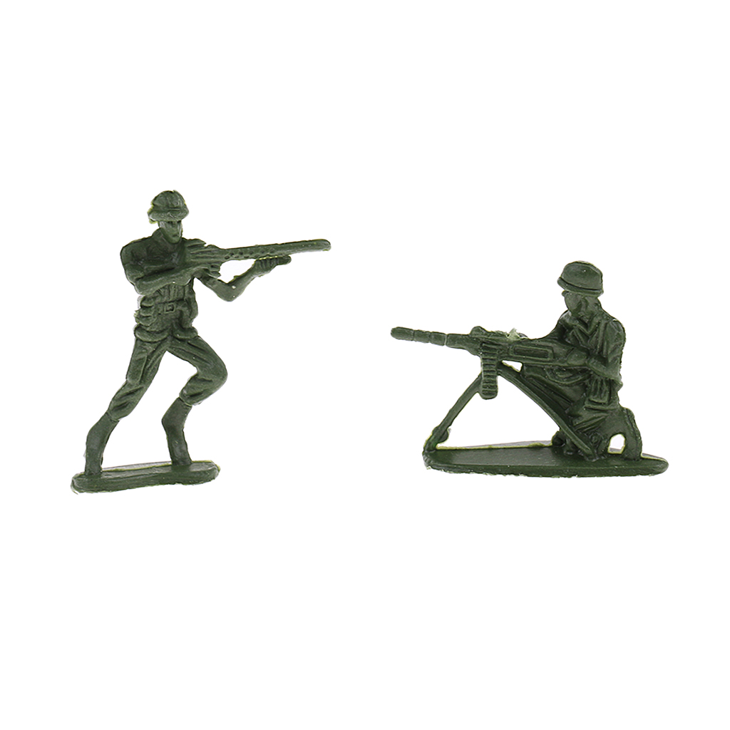 240x Plastik WWII Soldaten Actionfiguren 4cm Armee Männer Spielset Maroon 