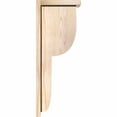 thumbnail image 3 of 5 1/2"W x 10"D x 26"H Crestline Smooth Corbel w/Backplate, Douglas Fir, 3 of 9
