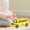 thumbnail image 6 of Kokiya Bus Toy Children Car Toy Inertia Car Vehicles, Pull Back Car for Kids Boys Girls Yellow, 6 of 9