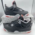 thumbnail image 1 of Ni - ke Size 11.5M/13W - Jordan 4 Retro Bred Reimagined FV5029-006 Pre-Owned ;H60, 1 of 5