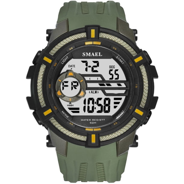 1616 Reloj deportivo multifuncional para hombre 50M resistente al agua SMAEL Mirar