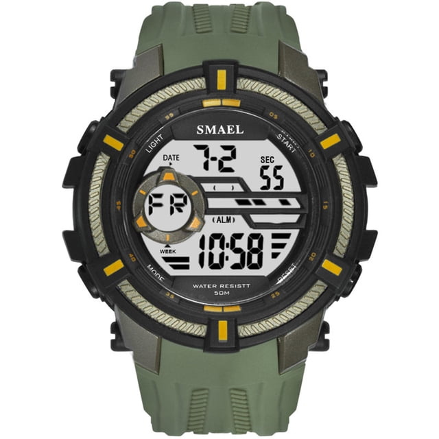 1616 Reloj deportivo multifuncional para hombre 50M resistente al agua SMAEL Mirar