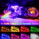 thumbnail image 3 of Kit de luces LED para motocicleta de 12 piezas, tira de luces RGB para motocicleta con aplicación/control RF dual, luces subterráneas impermeables con luz de freno, lámparas de atmósfera de 16 colores, 3 of 6