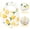 Summer, variant on Haooryx Snap Muslin Cotton Bibs, Dinosaur Star Bear Bib, 6 Pack