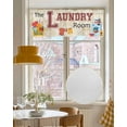 thumbnail image 4 of Laundry Room Kitchen Valances for Windows Farmhouse Linen Window Valance Curtain for Living Room Window Treatment Rustic Farmhouse Washing Machine Clothes Valance Rod Pocket Topper, 42 x 12 Inch, 4 of 6