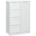 thumbnail image 5 of Kitchen Pantry Cabinet, 34" Small Food Pantry Storage Cabinet with Cutout Handles, White, 5 of 8
