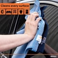 thumbnail image 2 of Microfiber Cleaning Cloth 16"x16" Washable Rags for Car, Kitchen, Bath-Blue 3 Pack, 2 of 5