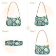 thumbnail image 7 of FORMRS Womens Shoulder Bag with Chain Strap Clutch Purse Cute Tote Handbag, Green Geometric Flowers, 7 of 7