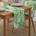 thumbnail image 3 of Plant Light Green Leaves Modern Table Runners Home Decor Tea Table Tablecloth Wedding Party Table Runner, 3 of 6