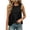 *Black, variant on ClodeEU Women's Round Neck Sleeveless Ruffle Flowy Babydoll Tank Top,Solid Loose Casual Summer Camisole Blouse Black,Women's Plus L