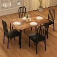 thumbnail image 1 of Kojooin Juego de Mesa de Comedor Moderno para 4 Personas con Cómodos Cojines de PU y Diseño Que Ahorra Espacio, 1 of 9