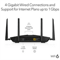 NETGEAR Nighthawk AX4200 Powerful Wireless Gaming WiFi 6 Router, 4