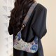 thumbnail image 4 of Bolsa de compras de moda para mujer, para axilas de oso Kawaii para regalo (tela azul Blet) JShteea Para Estrenar, 4 of 8