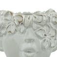 thumbnail image 2 of Benzara 8 Inch Resin Planter with Child Design, Gray, 2 of 4