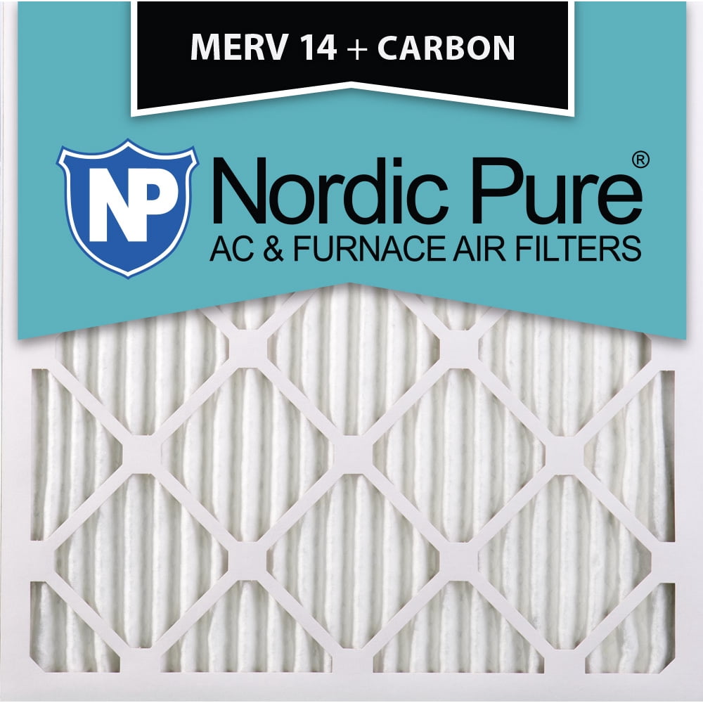 24x24x1 MERV 14 Plus Carbon AC Furnace Air Filters Qty 6 - Walmart.com ...