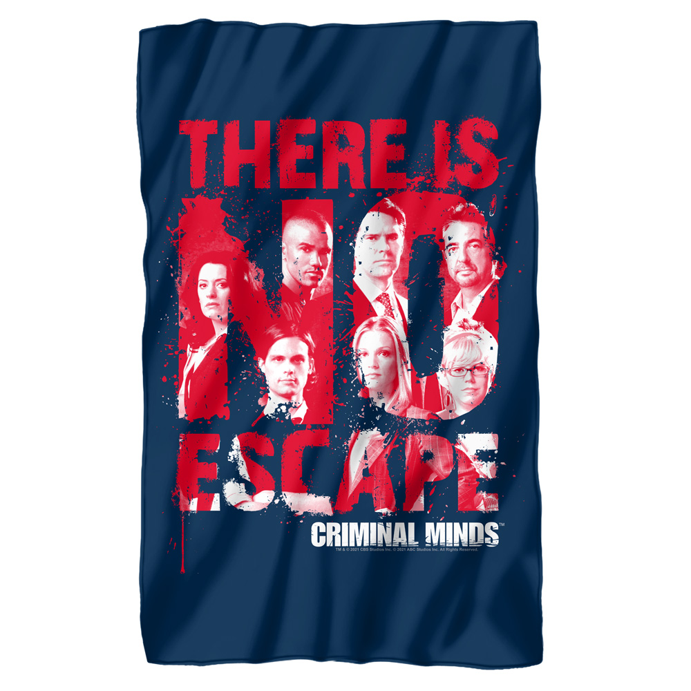 Criminal Minds No Escape Officially Licensed Fleece Blanket 36' x 58
