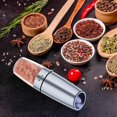 thumbnail image 2 of (Silver Set)SDIGV Gravity Salt and Pepper Grinder with Adjustable Coarseness Automatic Pepper and Salt Mill Battery Powered with Blue LED Light,One Hand Operated,, 2 of 5