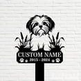 thumbnail image 5 of Handmadetneonsign Maltese Dog Memorial Metal With Stake, Maltese Metal Name Sign Stake, Dog Metal Stake Decor 45366, 5 of 5