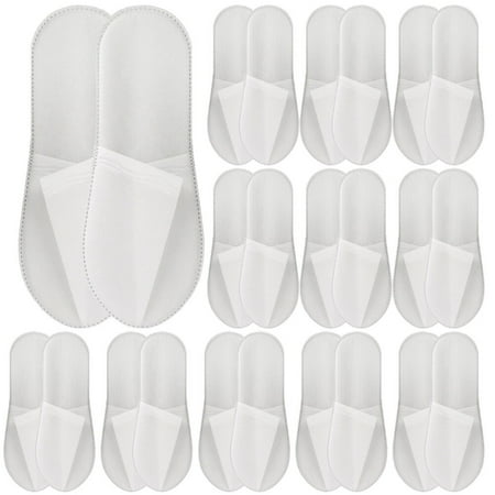 

20 Pairs Disposable House Slippers Closed Toe Disposable Slippers for Guests