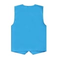 thumbnail image 2 of TSSOE Kid Girls Boys Volunteer Vest Solid Color Irregular Hem Volunteers Activity Waistcoat Uniform Sky Blue XXL/14, 2 of 5