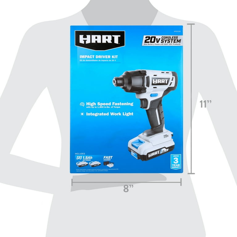 HART Electric Power Tool: 20V Cordless 1/4