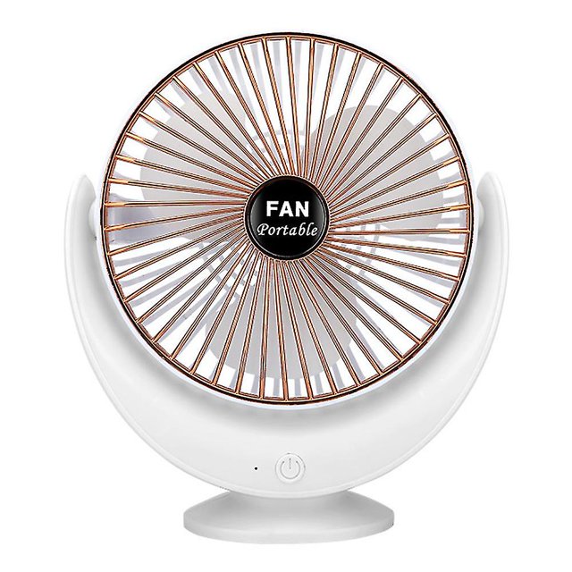 Ventilador con pilas recargables, viento fuerte, batería de larga duración, pequeño ventilador de escritorio USB