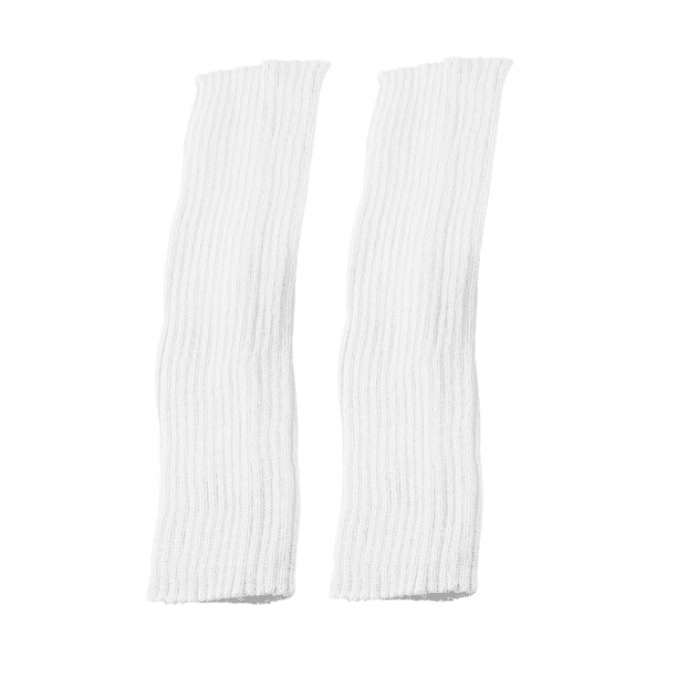Minnieouse 1 par de calcetines de pierna para invierno, manga cálida para pierna, Color caramelo, manga para pierna, calentador de pantorrilla Medias blanco