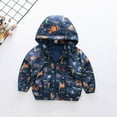 thumbnail image 2 of zuwimk Boys Rain Jacket with Detachable Hood Lightweight Raincoats for Kids(12-18 Months,Navy), 2 of 9