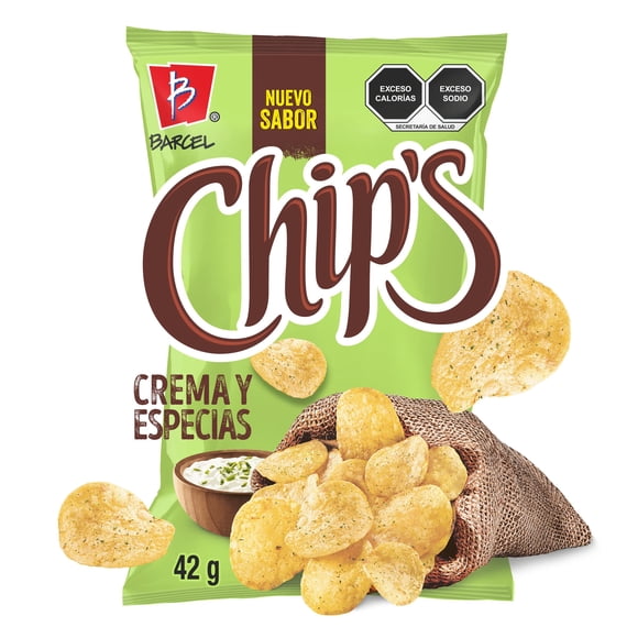 Papas fritas Chip's sabor crema y especias 42 g