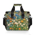 thumbnail image 7 of FORMRS Insulated Cooler Bag 24 Cans Capacity Soft Leakproof Lunch Box with Side Pockets, Orange Floral Garden, 7 of 7