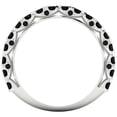 thumbnail image 5 of 3.13 ct Brilliant Round Cut Natural Onyx 14k White Gold Eternity Band SZ 9.5, 5 of 6