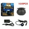 thumbnail image 2 of 1/2/5PCS Halloween Witch Jar LED Fogger Maker Witch Cauldron Color Changing Atomize Lamp Halloween Dress Up Prop Festive, 2 of 5