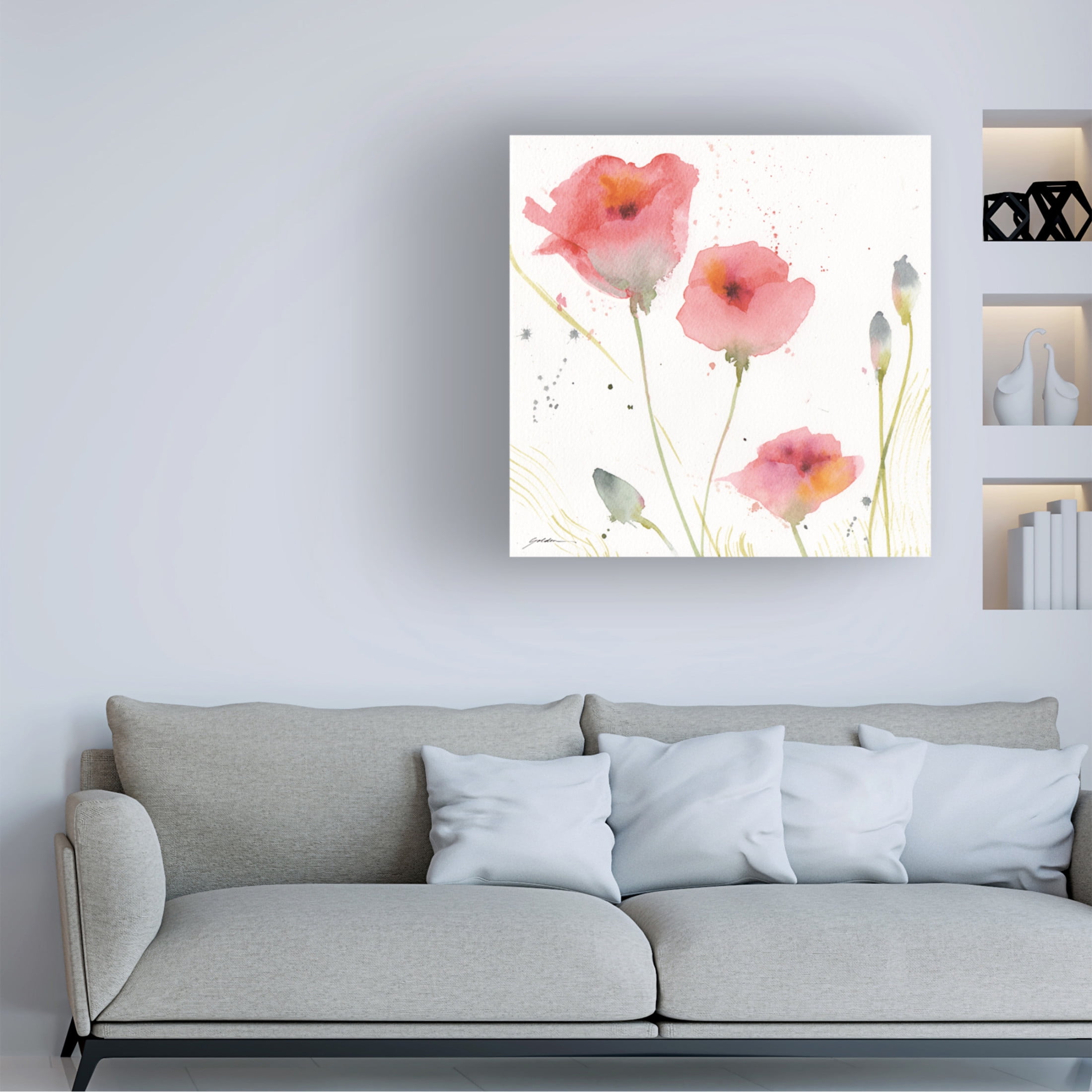Canvas Wall Art - Sheila Golden 'Summer Dream' Wall Art for Living Room, Bedroom, or Office Décor by Trademark Fine Art - 24 x 24 Inches