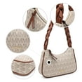 thumbnail image 6 of Braided Handle Tote Bag for Women - Medium Shoulder Bag with Textured Finish & Secure Zipper​, Lightweight Zipper Hobo Purse​, 6 of 7