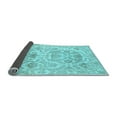 thumbnail image 2 of Ahgly Company Indoor Rectangle Abstract Light Blue Modern Area Rugs, 2' x 4', 2 of 4