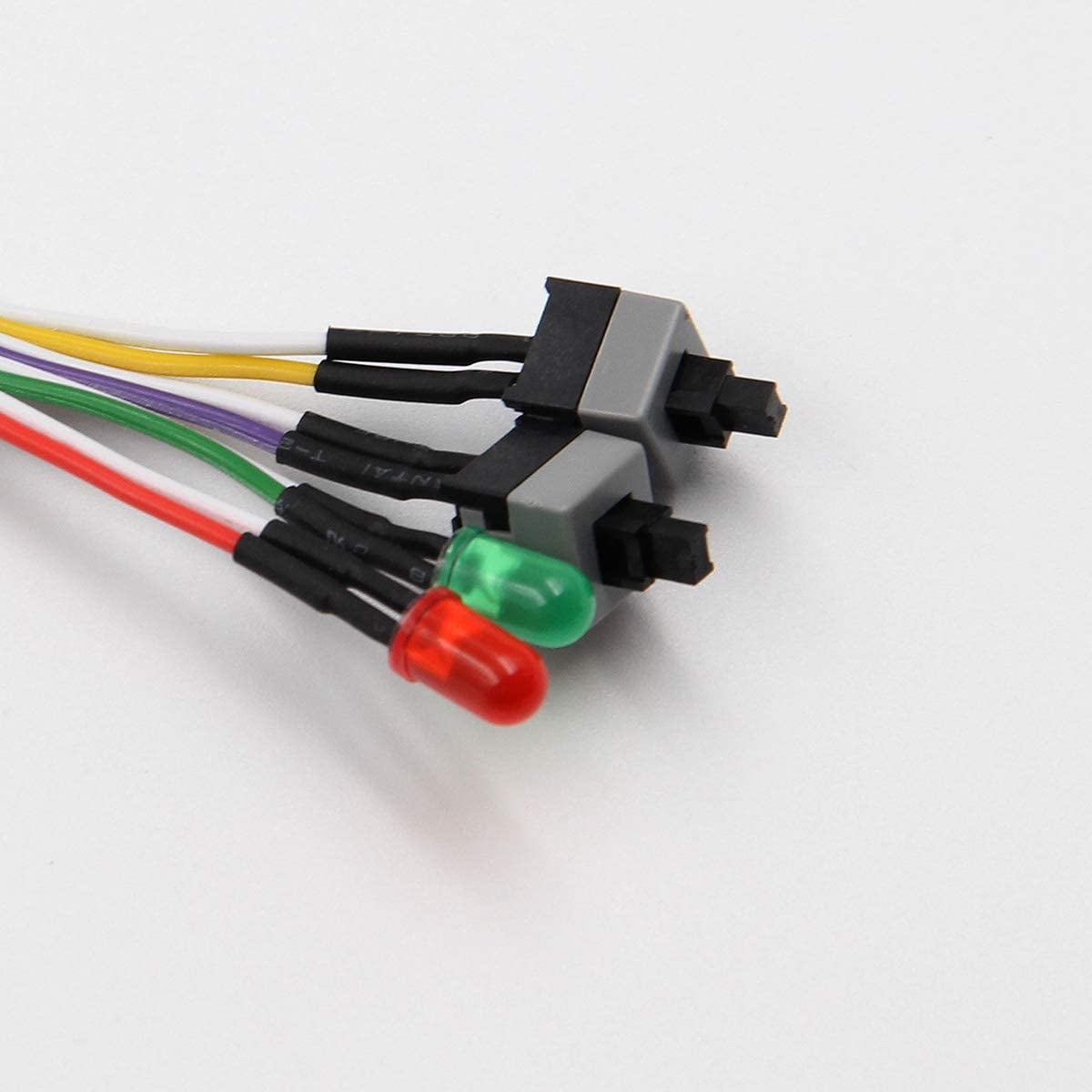 Buy 2 Pack Computer Case Atx Power On Off Reset Switch Cable With 2 X ...