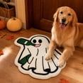 thumbnail image 5 of Yhmxh Halloween Bathroom Rugs, Halloween Ghost Shaped Bath Mats, Farmhouse Non-Slip Area Rug, Fluffy Absorbent Ghost Doormat for Bathroom Halloween Decorations 15.7x23.6 Inches, 5 of 6
