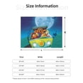 thumbnail image 5 of Scooby Doo Animation Flannel Blanket Cozy Ultra-Soft Micro Throw Blanket For Bed Sofa Couch Car Office Camping Travel All Season Fleece Blanket 80"x60", 5 of 8