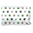 thumbnail image 6 of Saturday Park Minecraft Emblematic 100% Organic Kids' Cotton Queen Sheet Set, 6 of 10