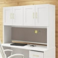 thumbnail image 2 of BFF 57"W Contemporary Fabric Acoustic Tackboard in Warm Beige, 2 of 5