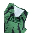 thumbnail image 6 of Women's Sleeveless Floral Print Maxi Dress,Bodycon with V-Neck, backless dress Casual Wear Spaghetti Strap Womenswear dress, 6 of 7
