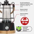 thumbnail image 4 of Lámpara de camping Brennenstuhl CAL 1 LED con batería (350 lm, IP44, hasta 75 horas de duración de la luz, totalmente regulable, temperatura de color ajustable, lámpara de exterior USB recargable con cuerda de cáñamo y base de bambú) Zhivalor OTTO-WX-0399, 4 of 5