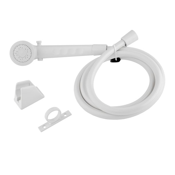 Dura Faucet RV Shower Head & Hose White