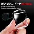 thumbnail image 5 of LEIXIUER All-around Case for Apple Watch Case 40mm 45 mm 41 mm 44mm 42mm 38mm Ultra-thin TPU Clear Frame Soft Cover for iWatch Series 3 6 7 5 4 3 2 1 SE -Diamond, 5 of 9